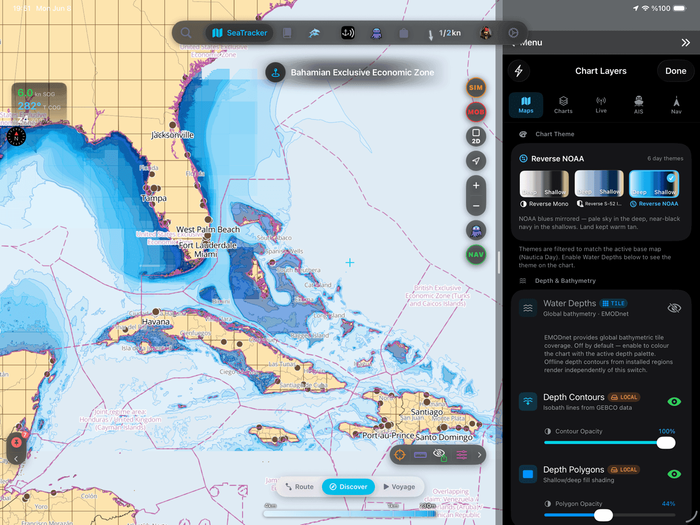 Reverse NOAA day depth theme