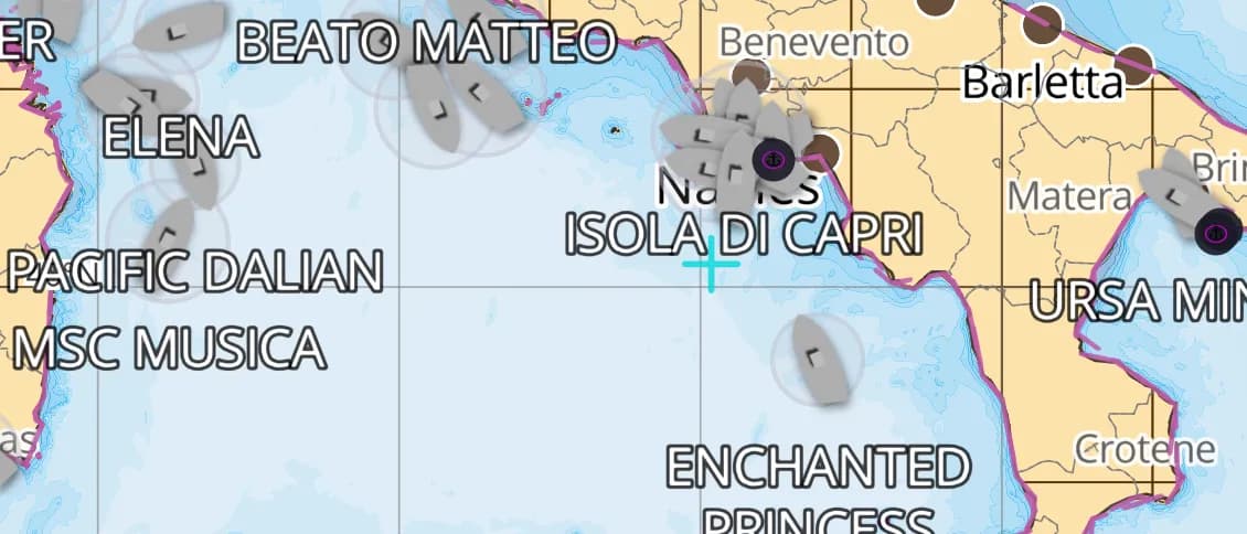 AnchorQueen chart of Central Mediterranean
