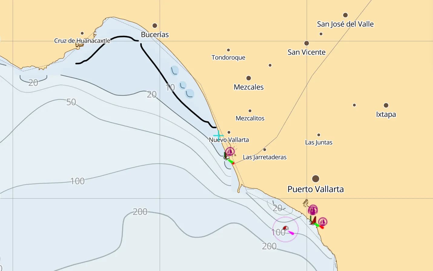 Banderas Bay — Puerto Vallarta & La Cruz, Mexico — Pacific