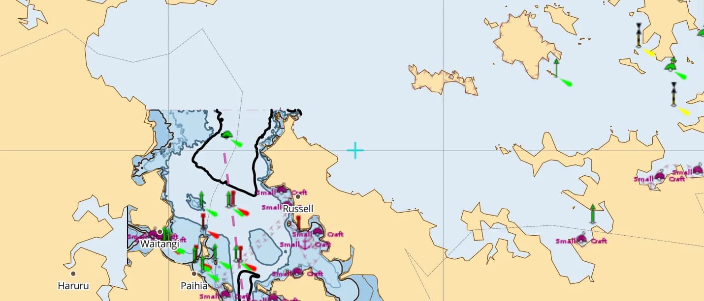 New Zealand North bölgesinin AnchorQueen haritası