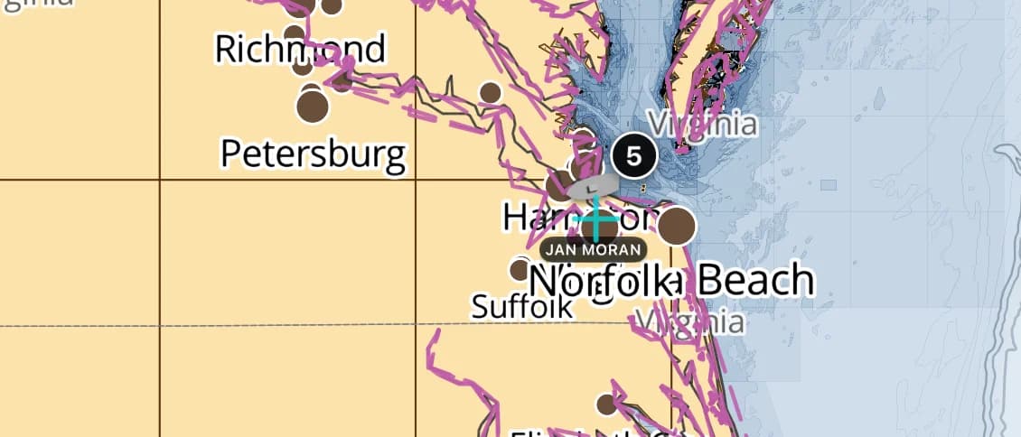AnchorQueen chart of US East Coast & ICW